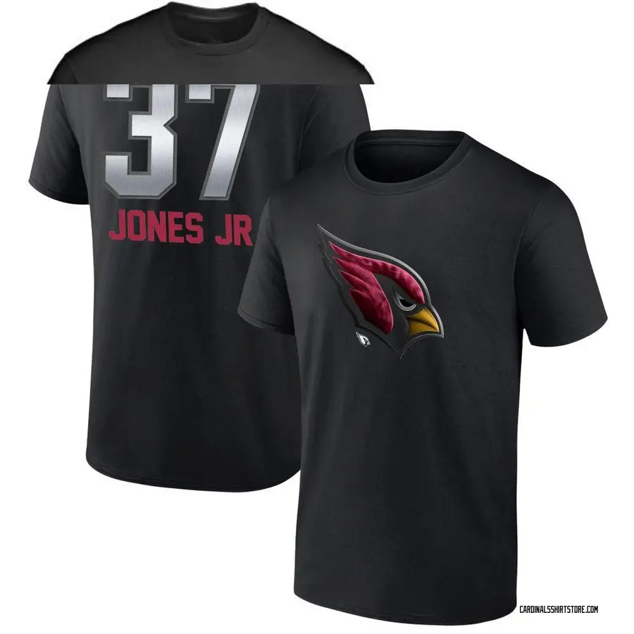 Men's Tony Jones Jr. Arizona Cardinals Midnight Mascot T-Shirt - Black