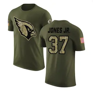 Men's Tony Jones Jr. Arizona Cardinals Olive Salute to Service Legend T-Shirt