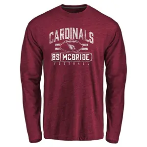 Men's Trey McBride Arizona Cardinals Flanker Tri-Blend Long Sleeve T-Shirt - Garnet