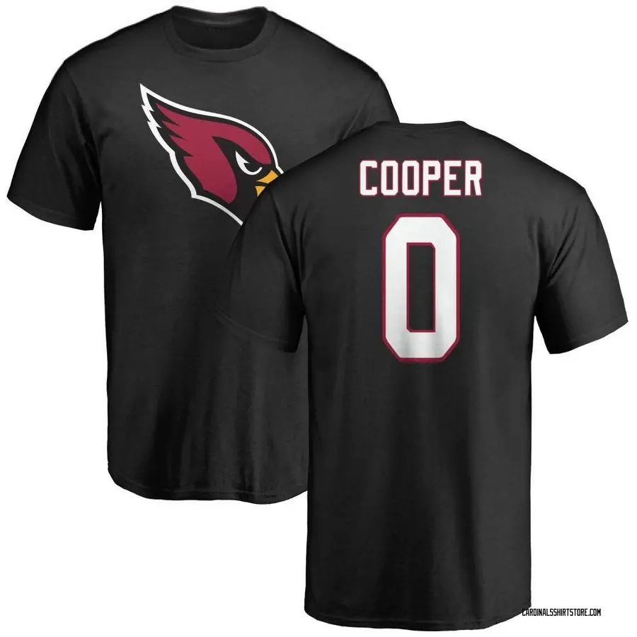 Men's Tyler Cooper Arizona Cardinals Name & Number Logo T-Shirt - Black