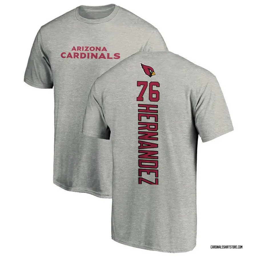 Men's Will Hernandez Arizona Cardinals Backer T-Shirt - Ash
