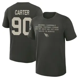 Men's Zachary Carter Arizona Cardinals Dark/Green 2025 Salute to Service Sideline Slub T-Shirt