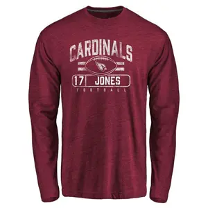 Men's Zay Jones Arizona Cardinals Flanker Tri-Blend Long Sleeve T-Shirt - Garnet
