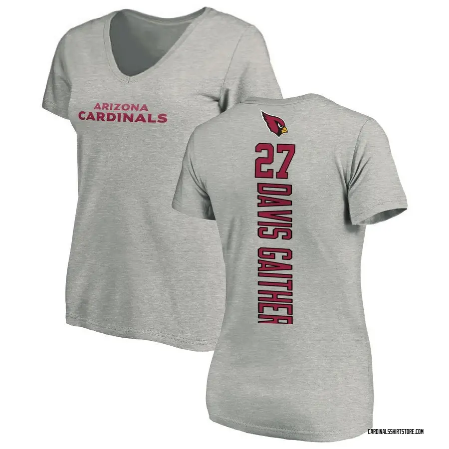 Women's Akeem Davis-Gaither Arizona Cardinals Backer V-Neck T-Shirt - Ash