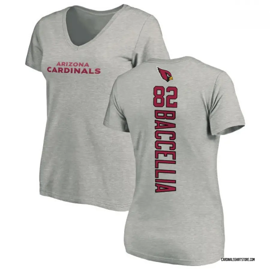 Women's Andre Baccellia Arizona Cardinals Backer V-Neck T-Shirt - Ash
