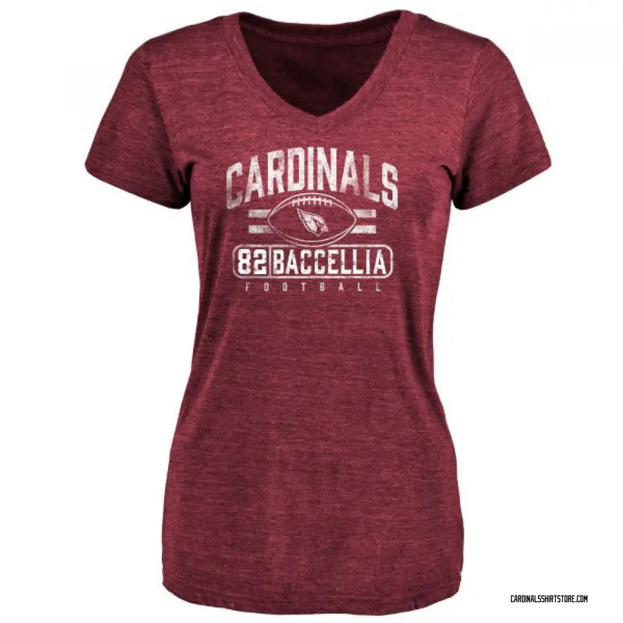Women's Andre Baccellia Arizona Cardinals Flanker Tri-Blend T-Shirt - Maroon