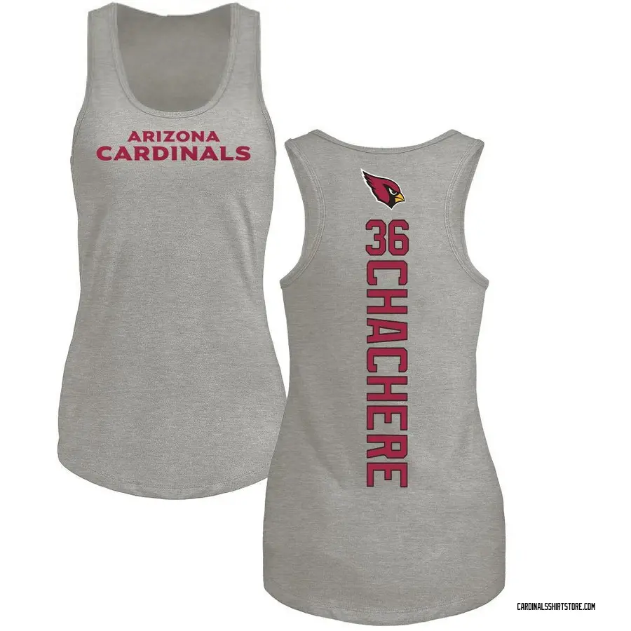 Women's Andre Chachere Arizona Cardinals Backer Tri-Blend Tank Top - Ash