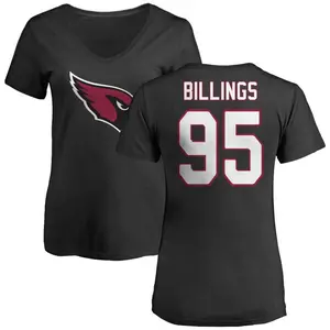 Women's Andrew Billings Arizona Cardinals Name & Number Logo Slim Fit T-Shirt - Black