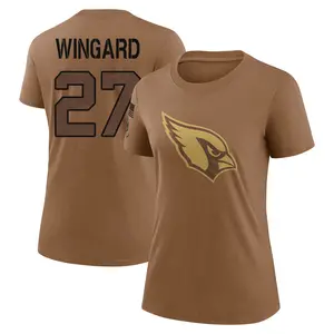 Women's Andrew Wingard Arizona Cardinals Brown 2023 Salute To Service Legend Performance T-Shirt