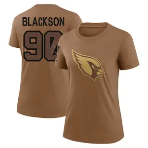 Women's Angelo Blackson Arizona Cardinals Brown 2023 Salute To Service Legend Performance T-Shirt