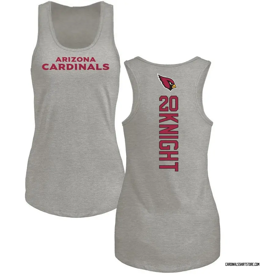 Women's Bam Knight Arizona Cardinals Backer Tri-Blend Tank Top - Ash