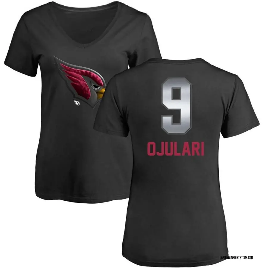 Women's BJ Ojulari Arizona Cardinals Midnight Mascot T-Shirt - Black