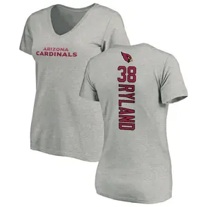 Women's Chad Ryland Arizona Cardinals Backer V-Neck T-Shirt - Ash