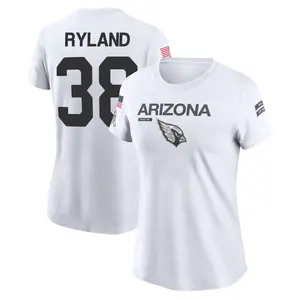 Women's Chad Ryland Arizona Cardinals White 2024 Salute to Service Legend Performance T-Shirt