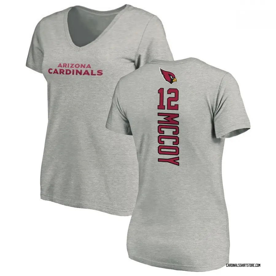 Women's Colt McCoy Arizona Cardinals Backer V-Neck T-Shirt - Ash