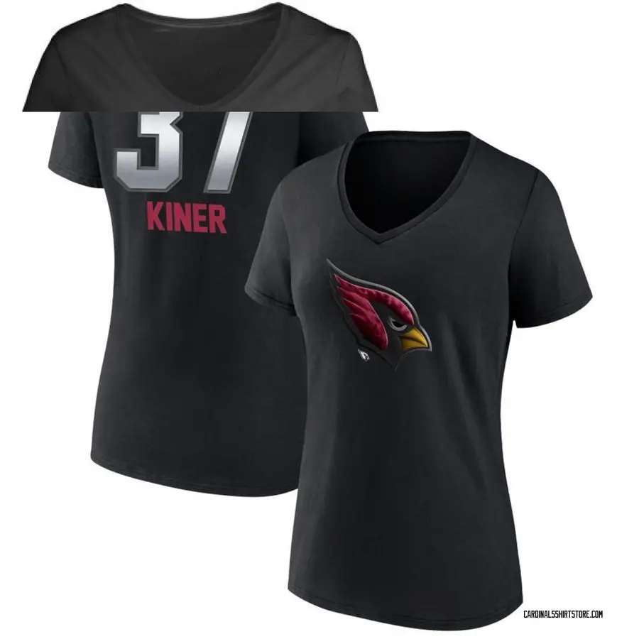 Women's Corey Kiner Arizona Cardinals Midnight Mascot T-Shirt - Black