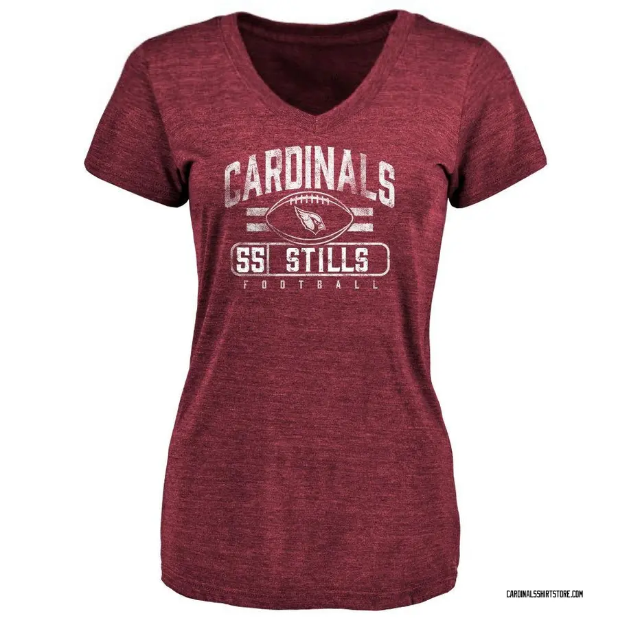 Women's Dante Stills Arizona Cardinals Flanker Tri-Blend T-Shirt - Maroon