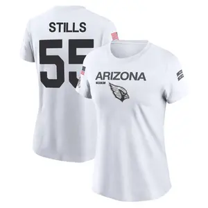 Women's Dante Stills Arizona Cardinals White 2024 Salute to Service Legend Performance T-Shirt