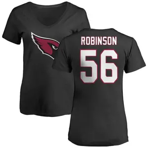 Women's Darius Robinson Arizona Cardinals Name & Number Logo Slim Fit T-Shirt - Black