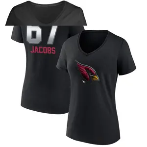 Women's Demontrey Jacobs Arizona Cardinals Midnight Mascot T-Shirt - Black