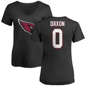Women's Denzel Daxon Arizona Cardinals Name & Number Logo Slim Fit T-Shirt - Black