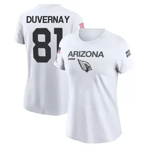 Women's Devin Duvernay Arizona Cardinals White 2024 Salute to Service Legend Performance T-Shirt
