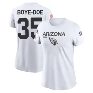 Women's Ekow Boye-Doe Arizona Cardinals White 2024 Salute to Service Legend Performance T-Shirt