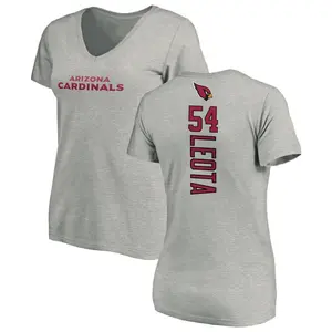 Women's Eku Leota Arizona Cardinals Backer V-Neck T-Shirt - Ash
