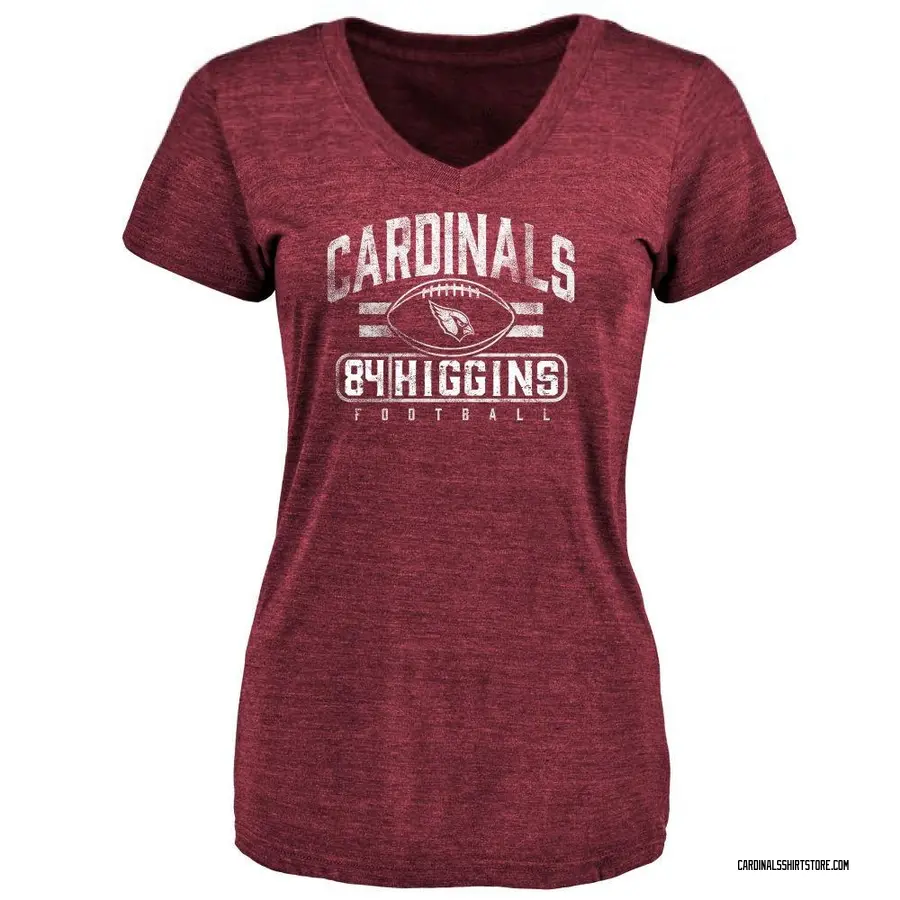 Women's Elijah Higgins Arizona Cardinals Flanker Tri-Blend T-Shirt - Maroon