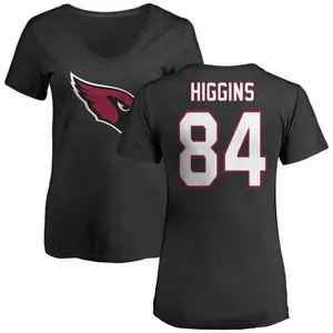 Women's Elijah Higgins Arizona Cardinals Name & Number Logo Slim Fit T-Shirt - Black