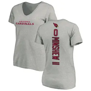 Women's Gardner Minshew Arizona Cardinals Backer V-Neck T-Shirt - Ash