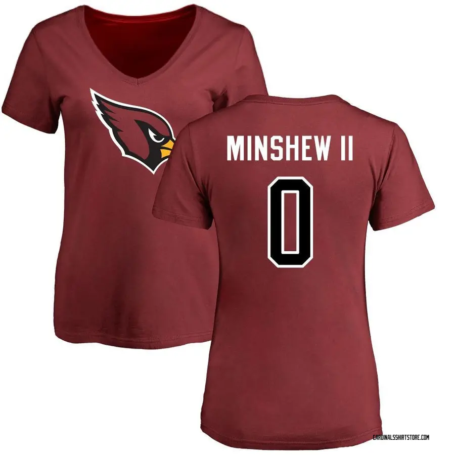 Women's Gardner Minshew Arizona Cardinals Name & Number Logo Slim Fit T-Shirt - Maroon