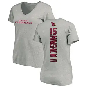 Women's Gardner Minshew II Arizona Cardinals Backer V-Neck T-Shirt - Ash