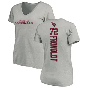Women's Hjalte Froholdt Arizona Cardinals Backer V-Neck T-Shirt - Ash
