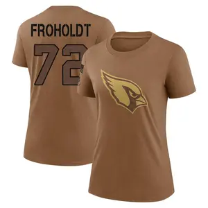 Women's Hjalte Froholdt Arizona Cardinals Brown 2023 Salute To Service Legend Performance T-Shirt