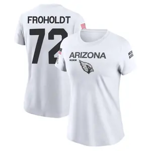 Women's Hjalte Froholdt Arizona Cardinals White 2024 Salute to Service Legend Performance T-Shirt