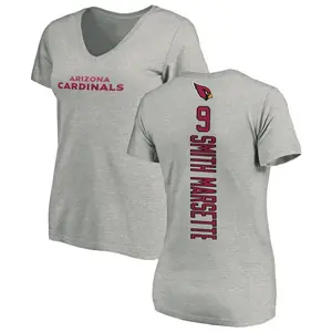 Women's Ihmir Smith-Marsette Arizona Cardinals Backer V-Neck T-Shirt - Ash
