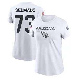 Women's Isaac Seumalo Arizona Cardinals White 2024 Salute to Service Legend Performance T-Shirt