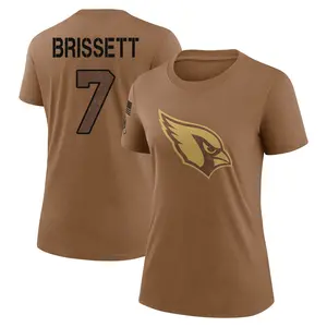 Women's Jacoby Brissett Arizona Cardinals Brown 2023 Salute To Service Legend Performance T-Shirt