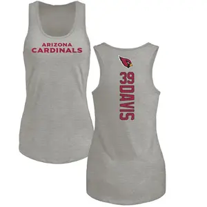 Women's Jaden Davis Arizona Cardinals Backer Tri-Blend Tank Top - Ash