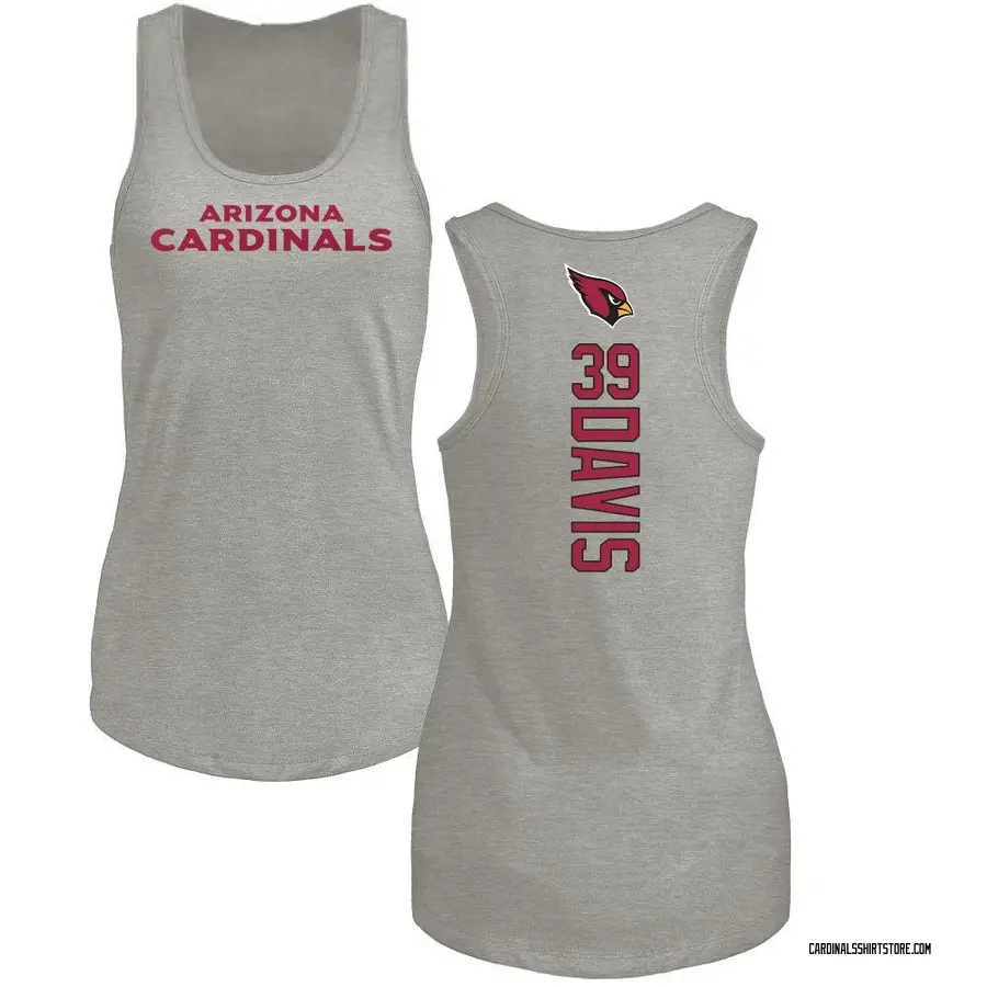Women's Jaden Davis Arizona Cardinals Backer Tri-Blend Tank Top - Ash