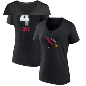 Women's Jeremiyah Love Arizona Cardinals Midnight Mascot T-Shirt - Black