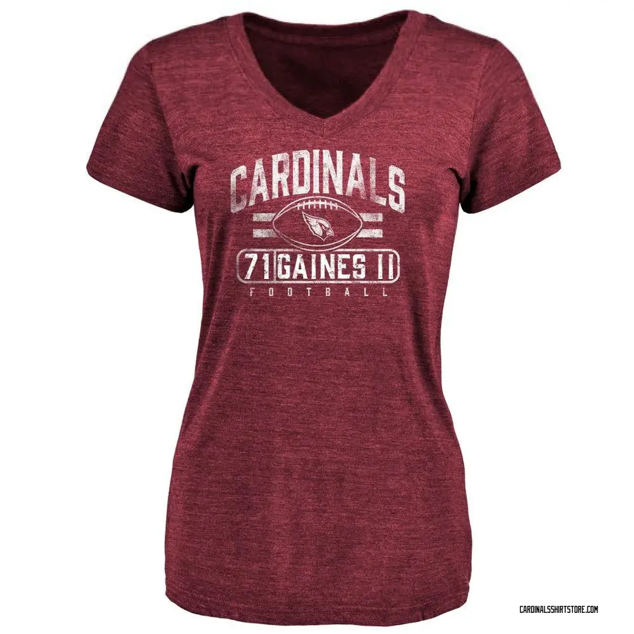 Women's Jon Gaines II Arizona Cardinals Flanker Tri-Blend T-Shirt - Maroon