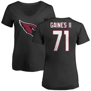 Women's Jon Gaines II Arizona Cardinals Name & Number Logo Slim Fit T-Shirt - Black