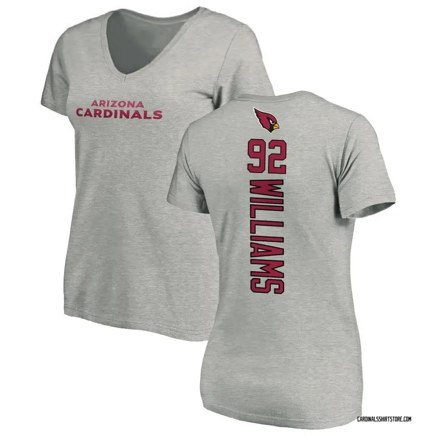 Women's Jonah Williams Arizona Cardinals Backer V-Neck T-Shirt - Ash
