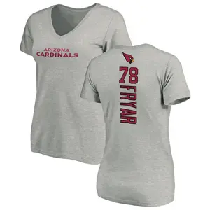 Women's Josh Fryar Arizona Cardinals Backer V-Neck T-Shirt - Ash