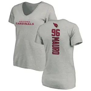 Women's Josh Mauro Arizona Cardinals Backer V-Neck T-Shirt - Ash