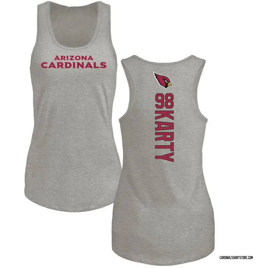 Women's Joshua Karty Arizona Cardinals Backer Tri-Blend Tank Top - Ash