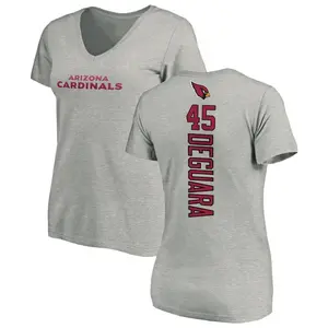 Women's Josiah Deguara Arizona Cardinals Backer V-Neck T-Shirt - Ash