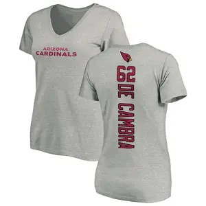 Women's Ka'ena De Cambra Arizona Cardinals Backer V-Neck T-Shirt - Ash
